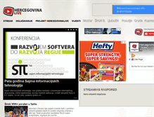 Tablet Screenshot of hercegovinalive.com